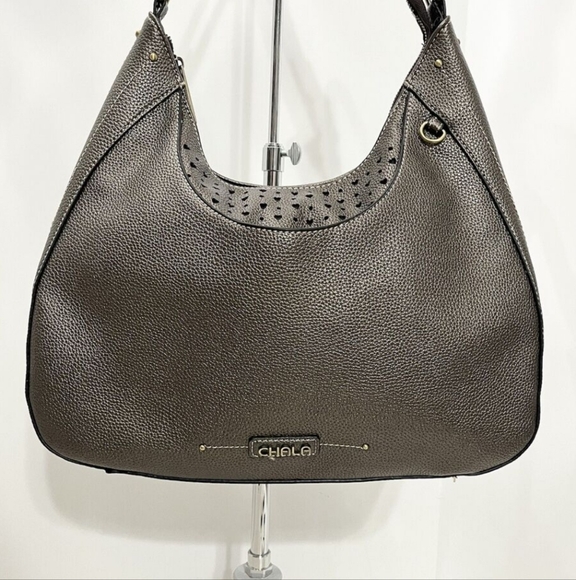 Chala HOBO Pewter Convertible Bag EUC - Picture 1 of 12